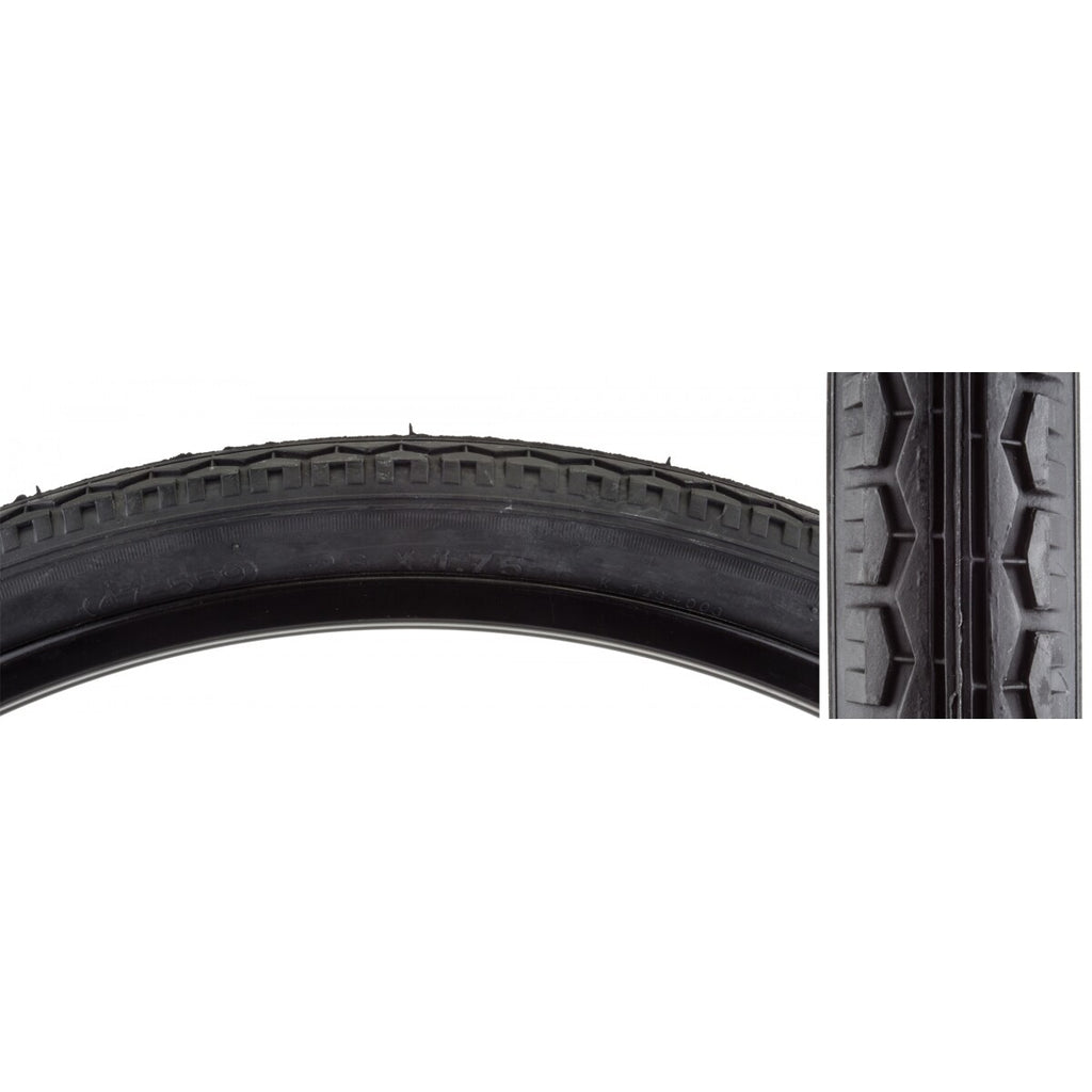 TIRE SUNLT 20x1.75 BK/BK STREET K123 WIRE
