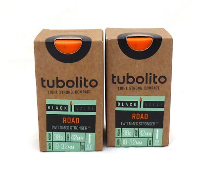 Tubolito Tubo Road Tube - 700 x 18-32mm, 42mm Presta Valve, Black