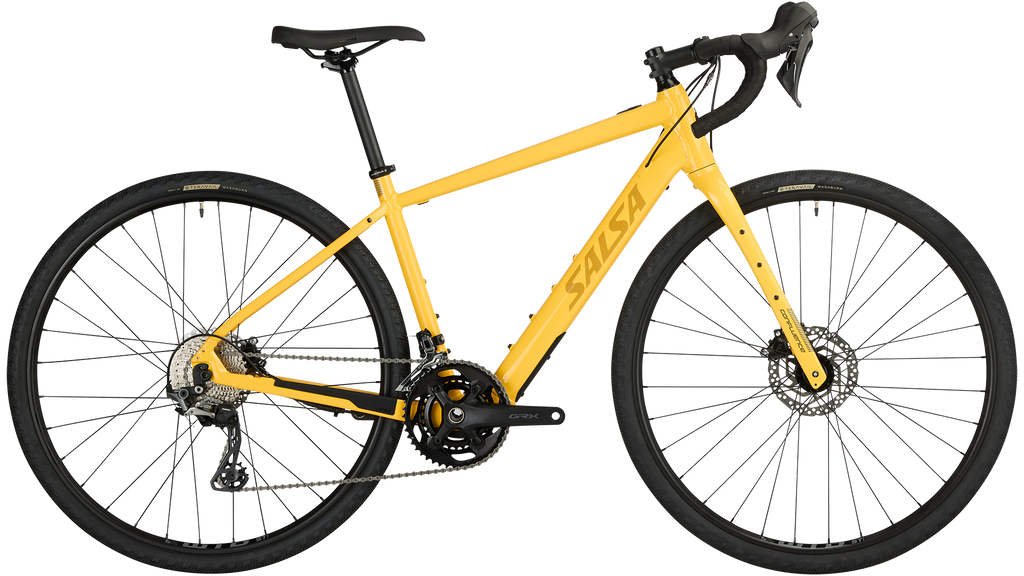 Salsa Confluence Drop Bar GRX 600 2x Ebike - 700c, Aluminum, Yellow, 49cm