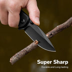 SENCUT Errant Black G10 Handle Black 9Cr18MoV Blade