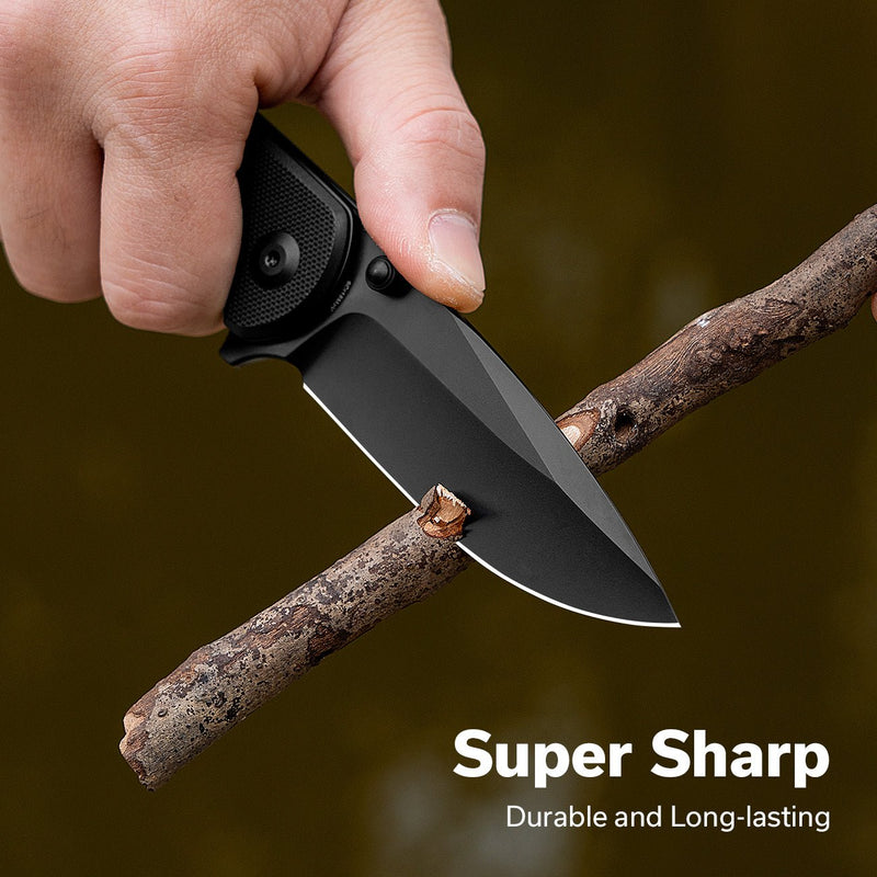 SENCUT Errant Black G10 Handle Black 9Cr18MoV Blade