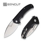 SENCUT Phantara Black Coarse G10 Handle Stonewashed 9Cr18MoV Blade