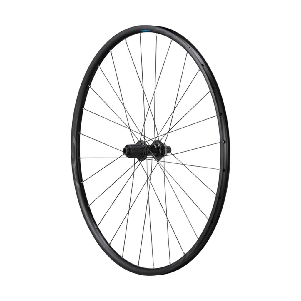 WHEEL, WH-RS171-700C, REAR, 28H, FOR 10/11-S, OLD:142MM, R:12MM E-THRU,CLINCHER, BLACK, W/STANDARD STICKER, CL DISC