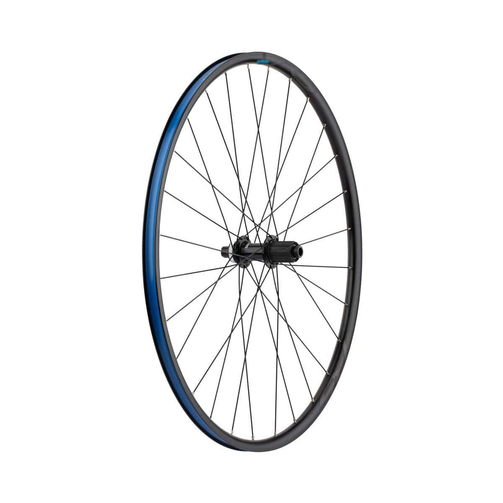 WHEEL, WH-RS171-700C, REAR, 28H, FOR 10/11-S, OLD:142MM, R:12MM E-THRU,CLINCHER, BLACK, W/STANDARD STICKER, CL DISC