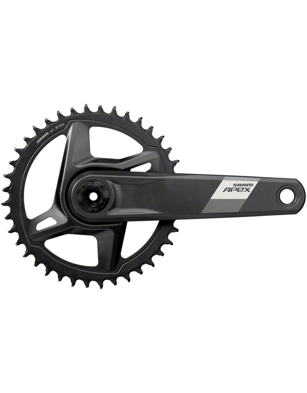 SRAM Apex 1 Wide Crankset - 170mm, 12-Speed, 40t, Direct Mount, DUB Spindle Interface, Black, D1