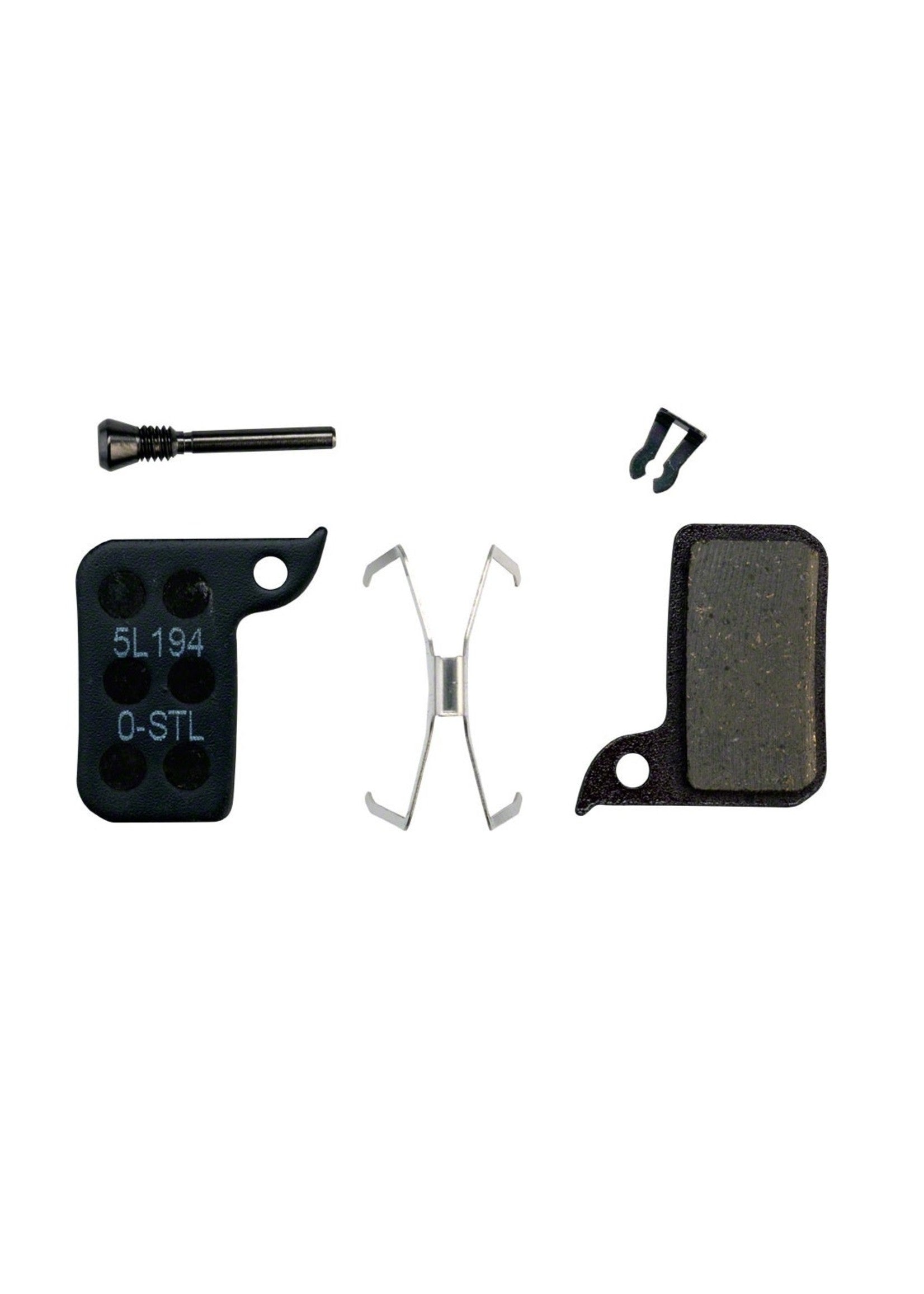 SRAM Disc Brake Pads - Organic Compound, Steel Backed (Quiet), Monoblock, SRAM Hydraulic Road, Level A1 (2017-2019)