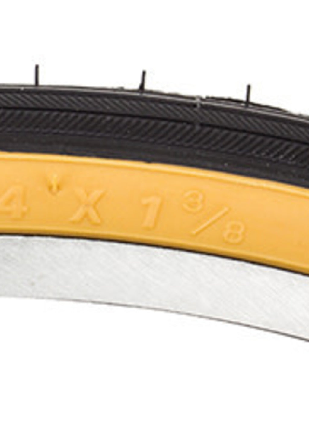 TIRE SUNLT 24x1-3/8 BK/BK RD K40 WIRE