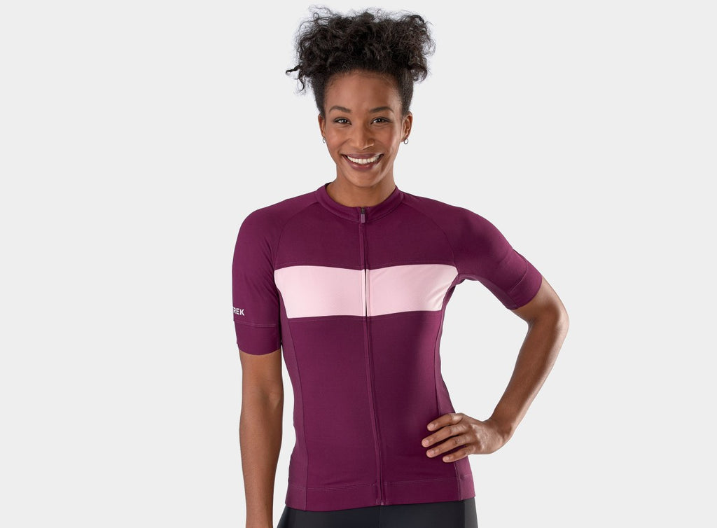 Trek Circuit Women's LTD Cycling Jersey, Mulberry/Blush M