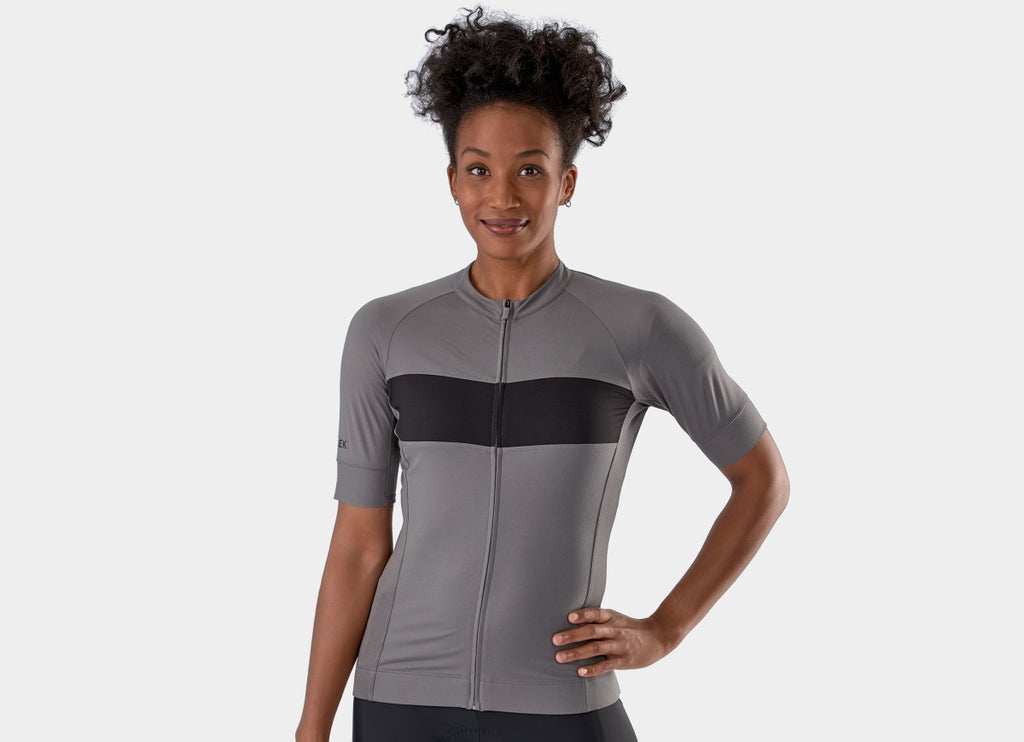 Trek Circuit Women's LTD Cycling Jersey, Charcoal/Black S
