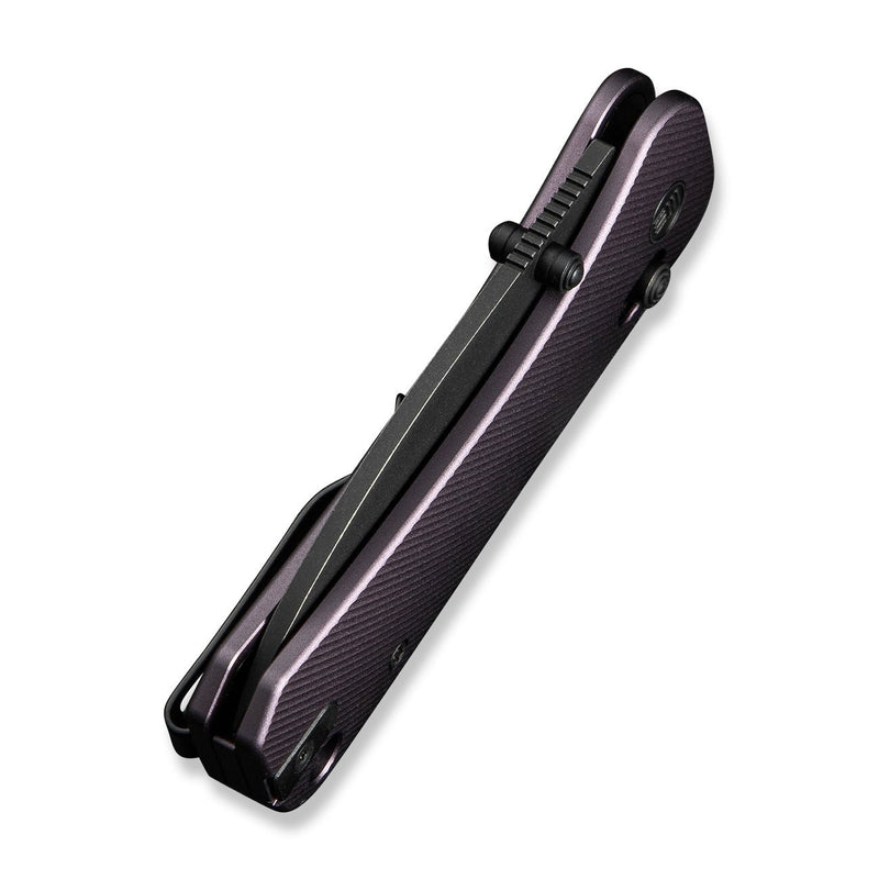 WE Banter 2 Purple Aluminum Handle Black Stonewashed CPM S35VN Blade