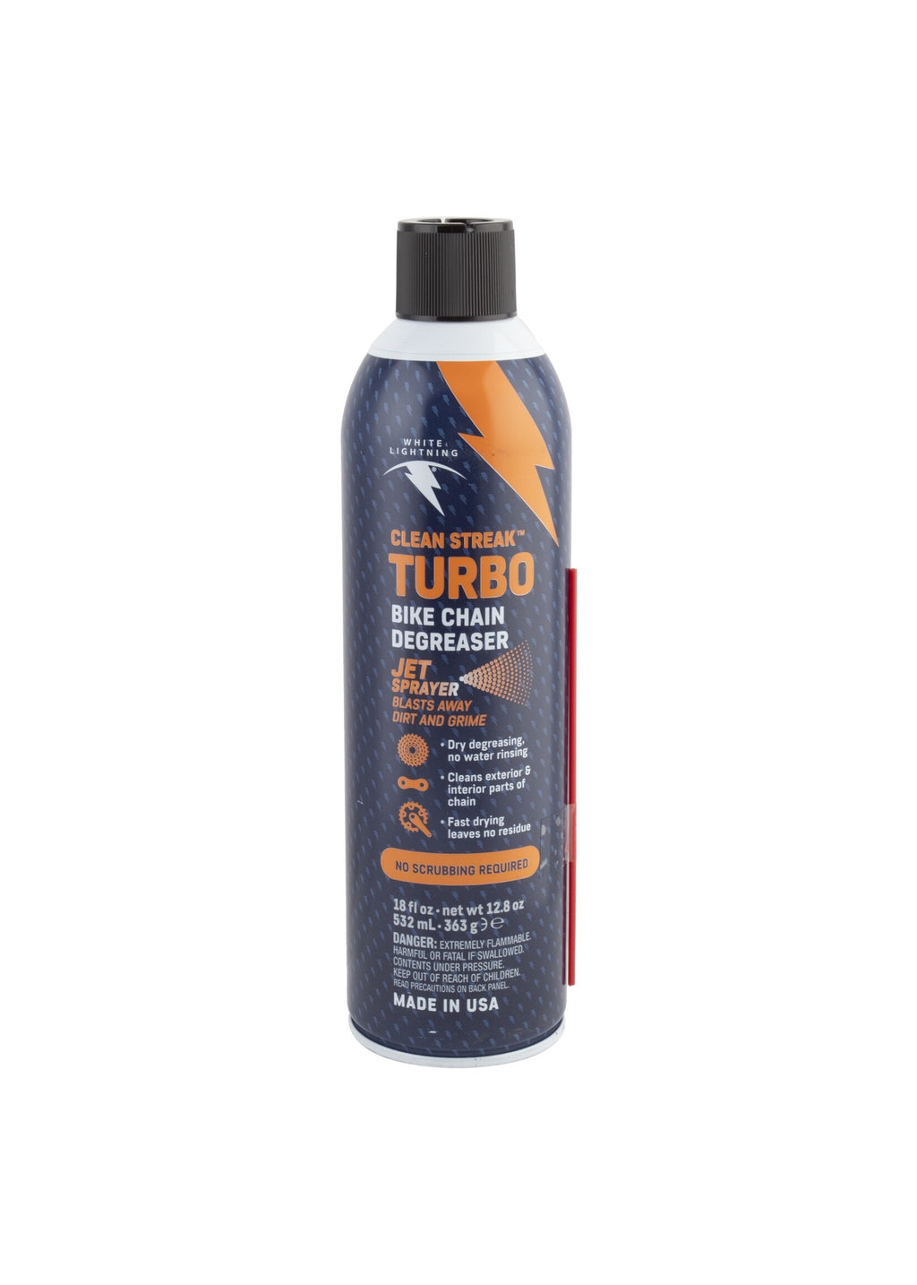 White Lightning Clean Streak Turbo Bike Chain Degreaser - 18oz
