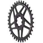 Wolf Tooth Elliptical Direct Mount Chainring - 34t, SRAM Direct Mount, Drop-Stop B, For SRAM 8-Bolt Cranksets, 3mm Offset, Black