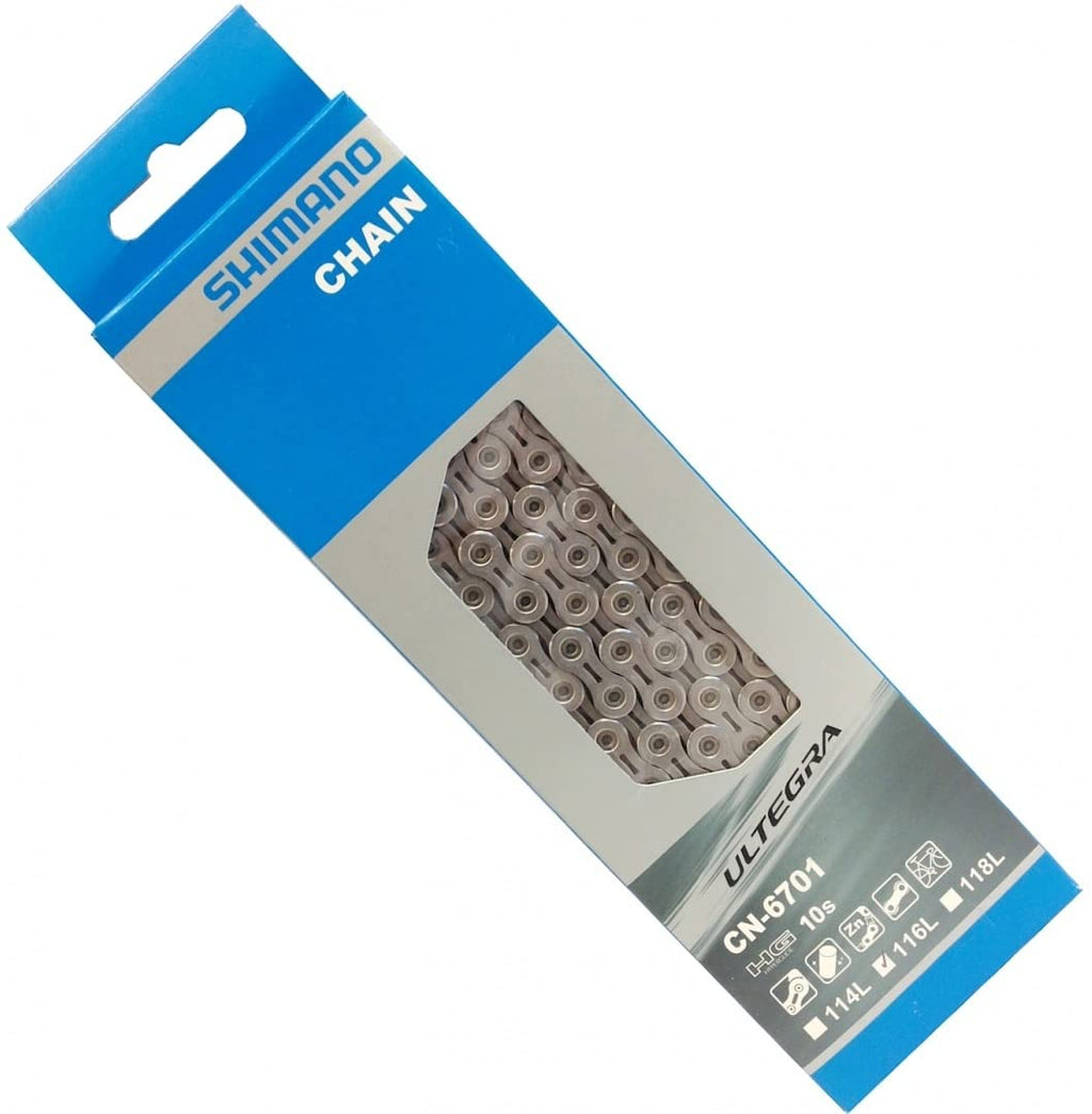 Shimano CN-6701-10 Chain - 10-Speed, 116 Links, Silver