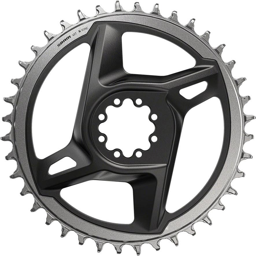 SRAM X-Sync Road Direct Mount Chainring for RED/Force - 40t, 12-Speed, 8-Bolt Direct Mount, Gray